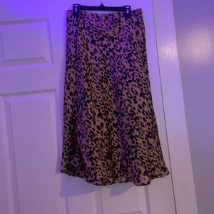 Cheetah print skirt
